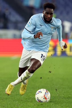 Roma, İtalya 4.11.2024: Lazio 'lu Boulaye Dia İtalya Futbol Şampiyonası sırasında Serie A Enilive 2024-2025 karşılaşmasında SS Lazio, Cagliari Calcio' ya karşı 4 Kasım 2024 'te Roma' da Stadio Olimpico 'da oynanan karşılaşma..