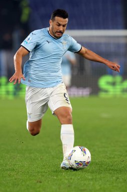 Roma, İtalya 4.11.2024: İtalyan futbolcu Pedro Serie A Enilive 2024-2025 maçında SS Lazio - Cagliari Calcio maçında 4 Kasım 2024 'te Roma' da Stadio Olimpico 'da.
