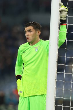 Roma, İtalya 07.11.2024: Uefa Avrupa Ligi 2024-2025 gününde Lazio 'lu Christos Mandas, 7 Kasım 2024' te Roma Olimpiyat Stadyumu 'nda SS Lazio ile Fc Porto arasında oynanan futbol karşılaşması..