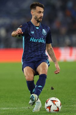 Roma, İtalya 07.11.2024: 2024 Uefa Avrupa Ligi 2024-2025, 4. gün boyunca Porto fabio Vieira, 7 Kasım 2024 'te Roma Olimpiyat Stadyumu' nda SS Lazio ile Fc Porto arasında oynanan futbol maçı..