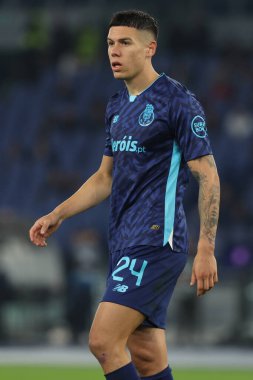 Roma, İtalya 07.11.2024: Porto takımından Nehuen Perez Uefa Avrupa Ligi 2024-2025, 4. gün, SS Lazio Fc Porto ile 7 Kasım 2024 'te Roma Olimpiyat Stadyumu' nda oynanan futbol karşılaşması..