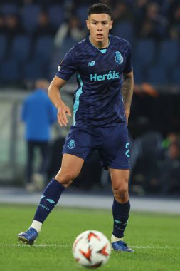 Roma, İtalya 07.11.2024: Porto takımından Nehuen Perez Uefa Avrupa Ligi 2024-2025, 4. gün, SS Lazio Fc Porto ile 7 Kasım 2024 'te Roma Olimpiyat Stadyumu' nda oynanan futbol karşılaşması..