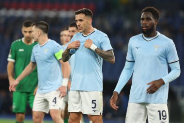 Roma, İtalya 28.11.2024: Uefa Avrupa Ligi 2024-2025, 5. gün Matias Vecino, SS Lazio Ludogorets Razgrad ile Roma Olimpiyat Stadyumu 'nda oynanan futbol karşılaşması.