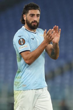 Roma, İtalya 28.11.2024: Samuel Gigot Uefa Avrupa Ligi 2024-2025, 5. gün, SS Lazio ile Ludogorets Razgrad arasındaki futbol karşılaşması Roma Olimpiyat Stadyumu 'nda gerçekleşti..