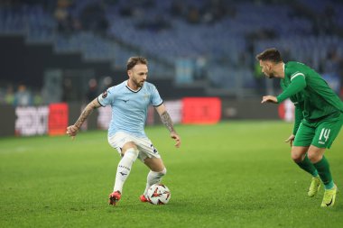 Roma, İtalya 28.11.2024 Uefa Avrupa Ligi 2024-2025, 5. gün, SS Lazio ile Ludogorets Razgrad arasındaki futbol maçı Roma Olimpiyat Stadyumu 'nda oynanacak..