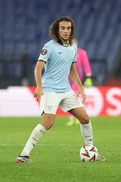 Рим, Италия 28.11.2024: Маттео Гендузи из Лацио во время Лиги Европы УЕФА 2024-2025, 5 день, футбольный матч между СС "Лацио" и "Лудогорец Разград" на Олимпийском стадионе в Риме.