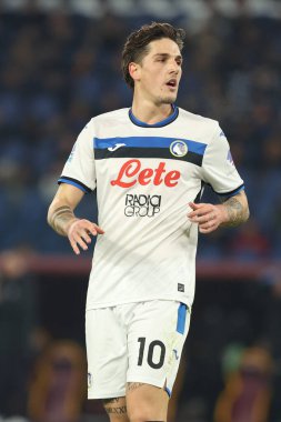 Roma, İtalya 2.12.2024: İtalya Futbol Şampiyonası sırasında Atalantalı Nicolo Zaniolo Serie A Enilive 2024-2025 Roma - Atalanta Bergamasca Calcio maçında 2 Aralık 2024 'te Roma' da Stadio Olimpico 'da.