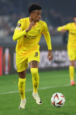 Roma, İtalya 12.12.2024: Uefa Avrupa Ligi 2024-2025 gününde Braga 'dan Robson Bambu, Roma' daki Olimpiyat Stadyumu 'nda AS Romanlar ve SC Braga arasında oynanan futbol karşılaşması..