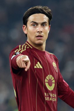 Roma, İtalya 12.12.2024: Uefa Avrupa Ligi 2024-2025, 6. gün, Roma 'daki Olimpiyat Stadyumu' nda AS Roma-SC Braga arasındaki futbol maçı.