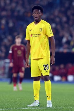 Roma, İtalya 12.12.2024: Uefa Avrupa Ligi 2024-2025, 6. gün, Roma 'daki Olimpiyat Stadyumu' nda AS Roman SC Braga 'ya karşı oynanan futbol karşılaşması sırasında Braga' lı Gorby.