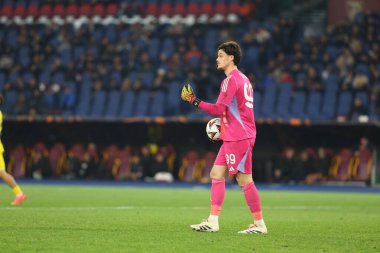 Roma, İtalya 12.12.2024: Uefa Avrupa Ligi 2024-2025, 6. gün, Roma 'daki Olimpiyat Stadyumu' nda AS Roma-SC Braga arasındaki futbol maçı.