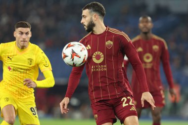Roma, İtalya 12.12.2024: Uefa Avrupa Ligi 2024-2025, 6. gün Mario Hermoso Roma 'daki Olimpiyat Stadyumu' nda AS Roman SC Braga 'ya karşı oynanan futbol karşılaşması.