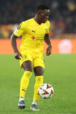 Roma, İtalya 12.12.2024: Uefa Avrupa Ligi 2024-2025, 6. gün, Roma 'daki Olimpiyat Stadyumu' nda AS Roma-SC Braga arasındaki futbol maçı.