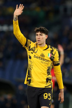 Roma, İtalya 16.12.2024: İtalya Futbol Şampiyonası sırasında Serie A Enilive 2024-2025 maçında Piç Roma 'daki Stadio Olimpico' da SS Lazio FC Internazionale 'e karşı 