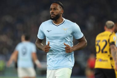 Roma, İtalya 16.12.2024: Lazio 'lu Nuno Tavares İtalya Futbol Şampiyonası sırasında Serie A Enilive 2024-2025 karşılaşmasında SS Lazio FC Internazionale' ye karşı Roma 'daki Stadio Olimpico' da 