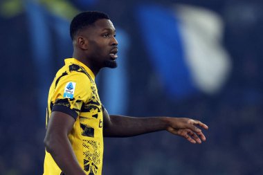 Roma, İtalya 16.12.2024: İtalya Futbol Şampiyonası sırasında Marcus Thuram Serie A Enilive 2024-2025 Maçı sırasında Roma 'daki Stadio Olimpico' da SS Lazio FC Internazionale 'ye karşı 