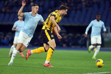 Roma, İtalya 16.12.2024: İtalya Futbol Şampiyonası 'nda Neves gol attı ve İtalya' daki Stadio Olimpico 'da SS Lazio' ya karşı FC Internazionale maçı sırasında takımla birlikte kutladı. 