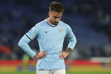 Roma, İtalya 16.12.2024: Lazio 'lu Gaetano Castrovilli İtalya Futbol Şampiyonası Serie A Enilive 2024-2025 karşılaşmasında Roma' daki Stadio Olimpico 'da SS Lazio FC Internazionale' ye karşı 