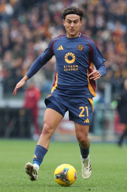Roma, İtalya 22.12.2024: İtalya Futbol Şampiyonası sırasında Serie A Enilive 2024-2025 Maçı sırasında Roma 'daki Stadio Olimpico' da AS Roma-Parma Calcio karşılaşması.