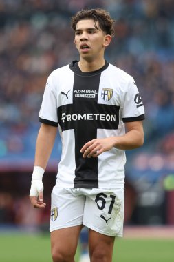 Roma, İtalya 22.12.2024: İtalya futbol şampiyonluğu sırasındaki Parma Samanı Serie A Enilive 2024-2025 maçında AS Roma-Parma Calcio maçında Roma 'da Stadio Olimpico' da.