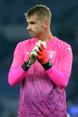 Roma, İtalya 28.12.2024: Lazio İvan Provedel İtalya Futbol Şampiyonası sırasında Serie A Enilive 2024-2025 karşılaşmasında SS Lazio, Atalanta Bergamasca Calcio 'ya karşı Roma' da Stadio Olimpico 'da.