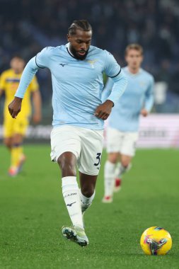 Roma, İtalya 28.12.2024: Lazio 'lu Nuno Tavares İtalya Futbol Şampiyonası Serie A Enilive 2024-2025 karşılaşmasında SS Lazio, Atalanta Bergamasca Calcio' ya karşı Roma 'da Stadio Olimpico' da.