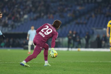 Roma, İtalya 28.12.2024: İtalya Futbol Şampiyonası sırasında Serie A Enilive 2024-2025 maçında SS Lazio ve Atalanta Bergamasca Calcio Roma 'daki Stadio Olimpico' da karşılaşacak..