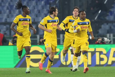 Roma, İtalya 28.12.2024: İtalya Futbol Şampiyonası sırasında Serie A Enilive 2024-2025 maçında SS Lazio ve Atalanta Bergamasca Calcio Roma 'daki Stadio Olimpico' da karşılaşacak..