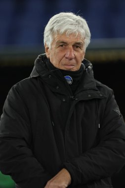 Roma, İtalya 28.12.2024: İtalya Futbol Şampiyonası sırasında Gian Piero Gasperini Serie A Enilive 2024-2025 karşılaşmasında SS Lazio, Atalanta Bergamasca Calcio 'ya karşı Roma' da Stadio Olimpico 'da.
