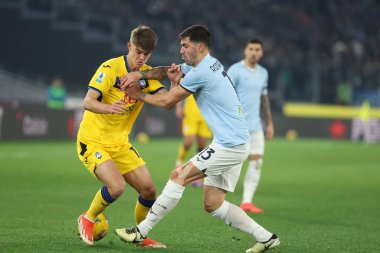 Roma, İtalya 28.12.2024: İtalya Futbol Şampiyonası sırasında De Ketelaere (Atalanta) Serie A Enilive 2024-2025 karşılaşmasında SS Lazio, Atalanta Bergamasca Calcio 'ya karşı Roma' da Stadio Olimpico 'da.