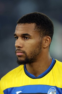 Roma, İtalya 28.12.2024: İtalyan Atalanta 'lı Isak Hien, İtalya Futbol Şampiyonası öncesinde Serie A Enilive 2024-2025 karşılaşmasında SS Lazio' ya karşı Atalanta Bergamasca Calcio, Roma 'daki Stadio Olimpico' da.