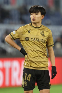 Roma, İtalya 23.01.2025: Uefa Avrupa Ligi 2024-2025 'te Real Sociedad' ı ele alalım, 7. gün, SS Lazio ile Real Sociedad de Futbol arasında Roma Olimpiyat Stadyumu 'nda oynanan futbol maçı..