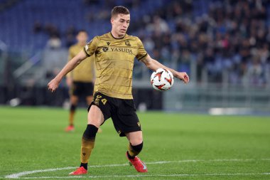 Roma, İtalya 23.01.2025: Uefa Avrupa Ligi 2024-2025, 7. gün Luka Suciç, SS Lazio ile Real Sociedad de Futbol arasında Roma Olimpiyat Stadyumu 'nda oynanan futbol karşılaşması.