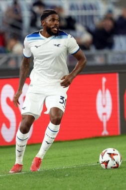 Roma, İtalya 23.01.2025: Uefa Avrupa Ligi 2024-2025, 7. gün Nuno Tavares of Lazio ile Real Sociedad de Futbol arasındaki futbol karşılaşması Roma Olimpiyat Stadyumu 'nda gerçekleşti..