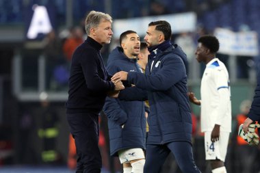 Roma, İtalya 23.01.2025: Marco Baroni teknik direktörü Lazio, Uefa Avrupa Ligi 2024-2025 'in 7. gününde Uefa Avrupa Ligi' nin Taty Castellanos 'u karşıladı..