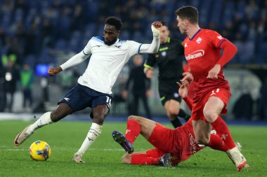 Roma, İtalya 26.01.2025: Lazio 'lu Boulaye Dia İtalyan futbol şampiyonası Serie A Enilive 2024-2025 SS Lazio' nun Fiorentina Calcio 'ya karşı Roma' daki Stadio Olimpico.