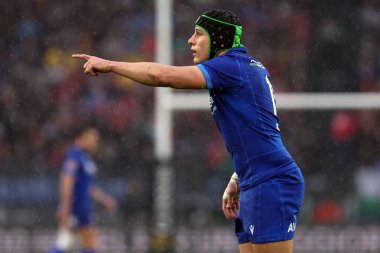 Rome, Italy 08.02.2025: Juan Ignacio BREX of Italy seen in action during the Guinness Six Nations 2025 rugby match between Italy vs Wales at Stadio Olimpico. clipart