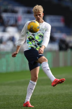 Roma, İtalya 9.02.2025: Isınma turu sırasında Lazio 'lu Oliver Provstgaard Serie A Enilive 2024-2025 karşılaşmasında SS Lazio, AC Monza' ya karşı Roma 'daki Stadio Olimpico' da.