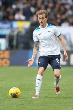 Rome, Italy 9.02.2025 :  Nicolo Rovella of Lazio during Italian football championship Serie A Enilive 2024-2025  match SS Lazio vs AC Monza at Stadio Olimpico in Rome. clipart