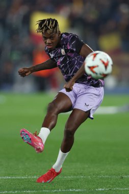 Roma, İtalya 6.03.2025: Bilbao 'lu Nico Williams, Uefa Avrupa Ligi 2024-2025, 16. Round karşılaşmalarında Roma' daki Olimpiyat Stadyumu 'nda AS Romanlar ve Athletic Club Bilbao arasındaki futbol karşılaşmasında görev aldı..