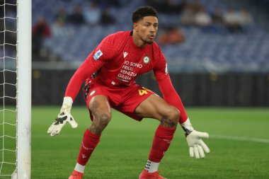 Roma, İtalya 10.03.2025: Udinese 'li Maduka Okoye İtalya Futbol Şampiyonası Serie A Enilive 2024-2025 karşılaşmasında Roma' daki Stadio Olimpico 'da SS Lazio' ya karşı Udinese Calcio