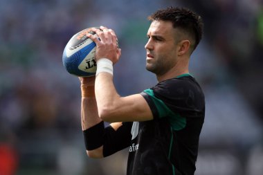 Roma, İtalya - 15.03.2025: İtalya ile İrlanda arasında Olimpiyat Stadyumu 'nda oynanan M6N Guinness Altı Milletler 2025 karşılaşmasında eylem halinde görüldü..