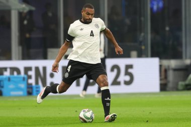 Milan, İtalya 20.03.2025: Uefa Milletler Ligi 2025, çeyrek final, İtalya ile Almanya arasındaki futbol maçı Milano 'daki Giuseppe Meazza Stadyumu' nda görüldü..