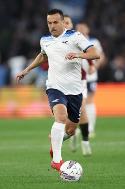 Roma, İtalya 31.03.2025: Torino 'dan Valentino Lazaro, Lazio' dan Pedro Rodrguez Ledesma İtalyan futbol şampiyonası Serie A Enilive 2024-2025 karşılaşmasında SS Lazio, Roma 'daki Stadio Olimpico' da Torino FC 'ye karşı 