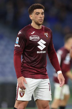 Roma, İtalya 31.03.2025: İtalya Futbol Şampiyonası sırasında Torino 'lu Guillermo Maripan Serie A Enilive 2024-2025 Maçı sırasında Roma' daki Stadio Olimpico 'da SS Lazio Torino FC' ye karşı