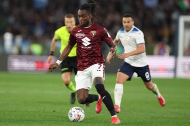 Roma, İtalya 31.03.2025: İtalya Futbol Şampiyonası sırasında Torino 'dan Yann Karamoh Serie A Enilive 2024-2025 Maçı' nda SS Lazio Torino FC 'ye karşı Roma' daki Stadio Olimpico 'da