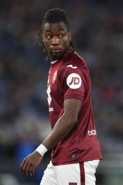 Roma, İtalya 31.03.2025: İtalya Futbol Şampiyonası sırasında Torino 'dan Yann Karamoh Serie A Enilive 2024-2025 Maçı' nda SS Lazio Torino FC 'ye karşı Roma' daki Stadio Olimpico 'da