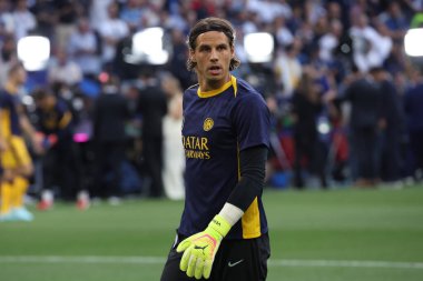 Münih, Almanya 31 Mayıs 2025: 2024-2025 UEFA Şampiyonlar Ligi final maçından önce Paris Saint Germain ile Münih 'teki Allianz Arena maçında Inter Milan arasındaki ısınma turunda Yann Sommer.