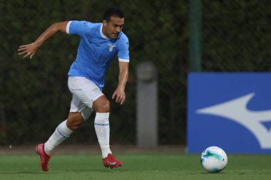 Formello, İtalya 20 Temmuz 2025: S.S. Lazio 'dan Pedro, Formello' daki Mirko Fersini Stadyumu 'nda 20 yaş altı Ss Lazio' ya karşı oynanan dostluk karşılaşmasında görev aldı.