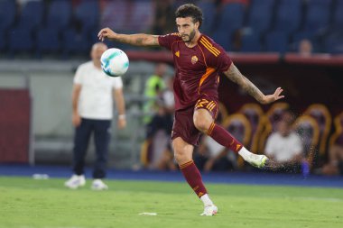 Roma, İtalya - 23 Ağustos 2025: Hermoso Canseco, Roma 'daki Olimpiyat Stadyumu' nda Roma - Bologna FC 1909 arasındaki Serie A Enilive 2025-2026 maçının birinci gününde görev başında görüldü..